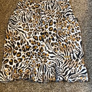 ANIMAL PRINT SKIRT